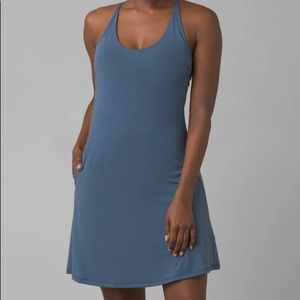PRANA OPAL Dress - Nickel (Gray/Blue) EUC XL